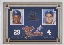 2005 Donruss Diamond Kings Team Timeline Duke Snider Adrian Beltre HOF c7w