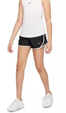 Pantalones Cortos para Correr Nike Niñas Dri-FIT Tempo Negro/Blanco Juvenil XL 848196-010 NUEVOS CON ETIQUETAS