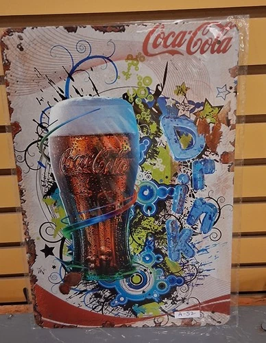 Coca Cola vintage metal sign Retro Man Cave Wall Decor Item #A-52