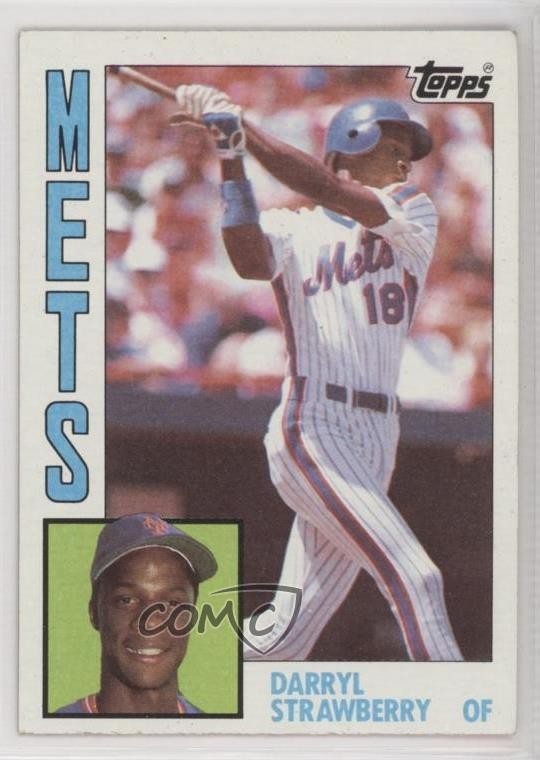 1984 Topps Darryl Strawberry #182 10vw