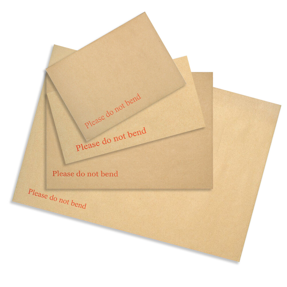 PLEASE DO NOT BEND HARD CARD BOARD BACKED MANILLA ENVELOPES BROWN A3 /A4 /A5 /A6 2022, popularna wyprzedaż