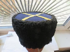 vintage Russia headdress of the military Don Cossacks - Papakha, karakulcha lamb