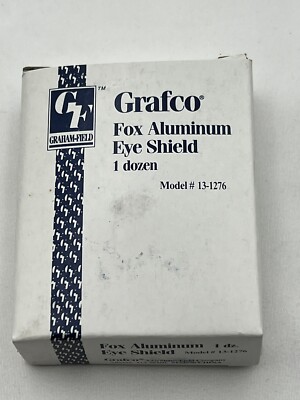 Grafco Fox Aluminum Eye Shield Model 13-1276 12 Shields *NEW*