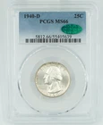 1940-D PCGS & CAC MS66 Washington Quarter