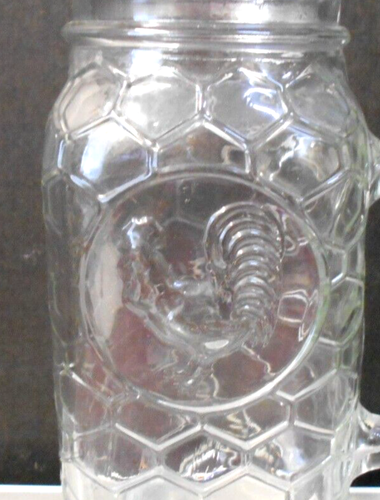 "Tazza da bere due barattoli di pinte trasparenti country hearth bocca normale con manico 6 1/2" - Foto 3 di 3