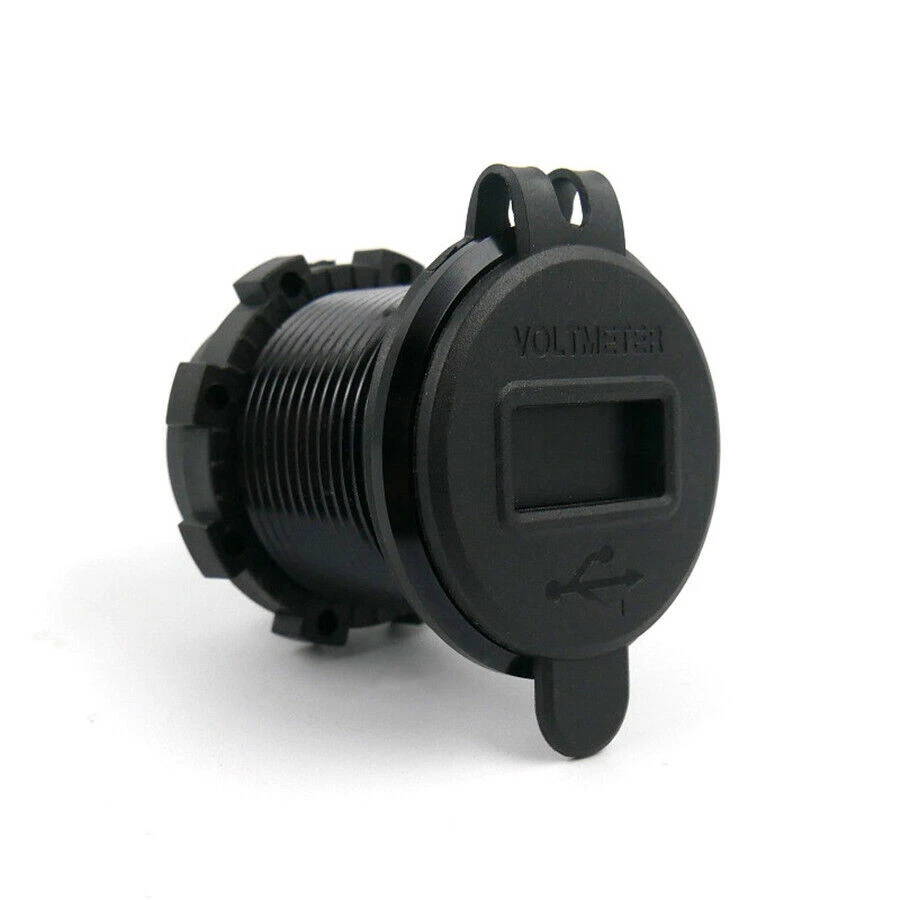 12V 4.2A 21W Coche Doble Puerto USB Cargador Enchufe LED Voltímetro Digital Impermeable Foto 4 de 4