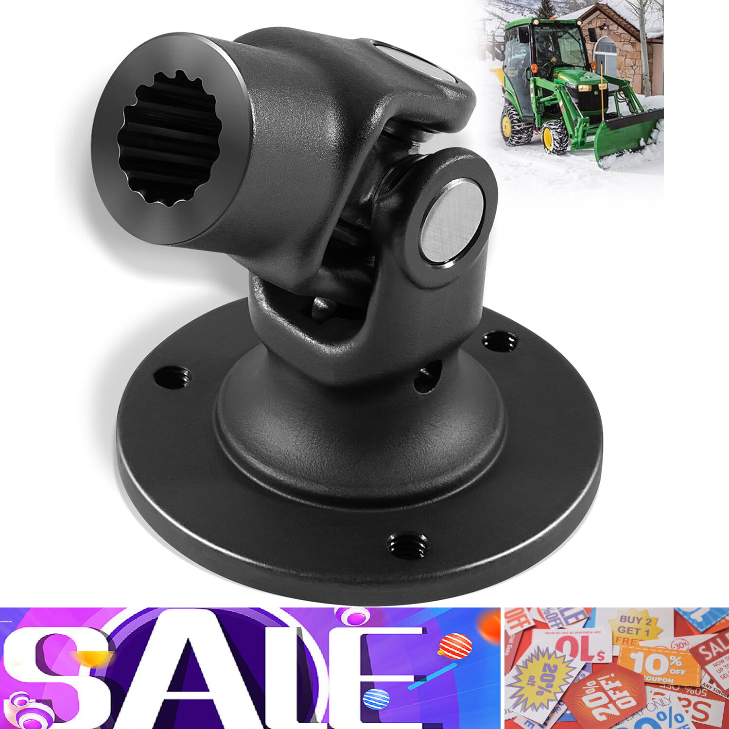 John Deere 359 Snow Blower Rotor Drive Plate AM38891 Fits 47 54 59 60 1420 Models