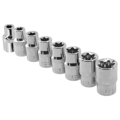 E Type Socket Set Female Torx Socket for Ratchet Wrench Head Hand Tool.