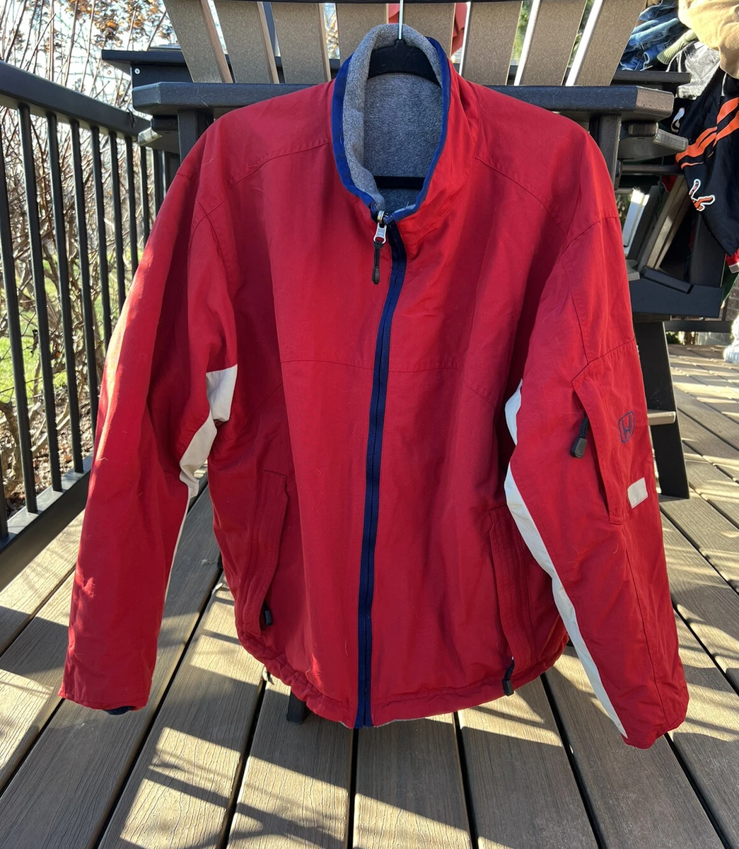 LAL Honda Men s Employee Heavy Red Gray Fleece Reversible Jacket