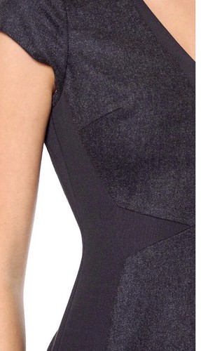 SUSANA MONACO WOMENS STELLA WOOL SHEATH DRESS COLOR GRANITE MELANGE SIZE 8 NWT - Picture 4 of 9
