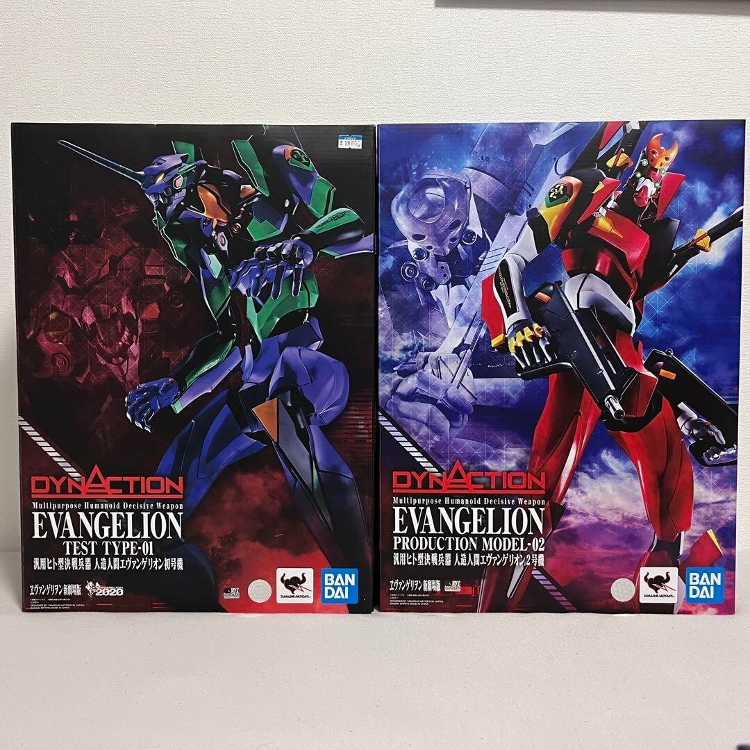 BANDAI SPIRITS DYNACTION Evangelion EVA Unit 01 02 set Articulated 