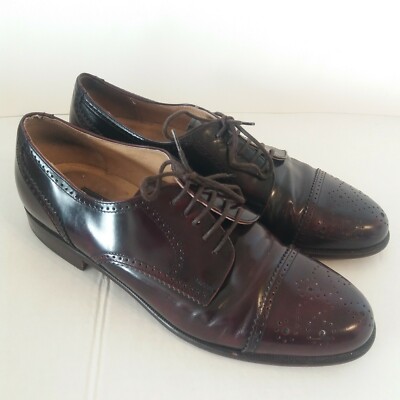Nordstrom Men Oxford Wingtip Leather Burgundy Shoes  display picture 1