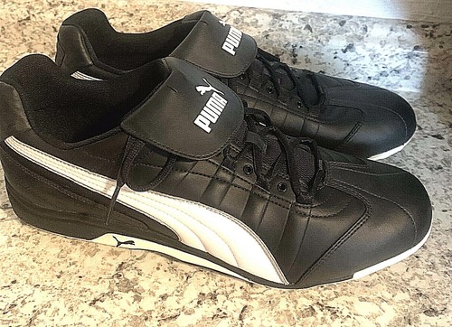 white puma baseball cleats