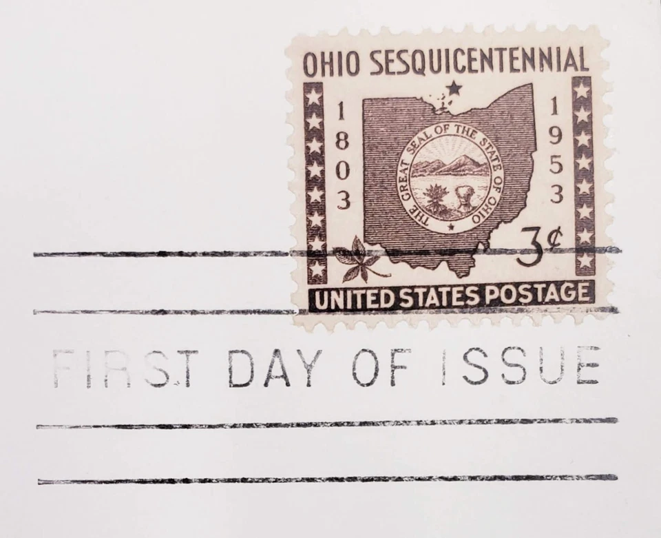 1953 Ohio Sesquicentennial First Day Cover FDC 150th Anniversary Chillicothe OH - Image 4 of 4