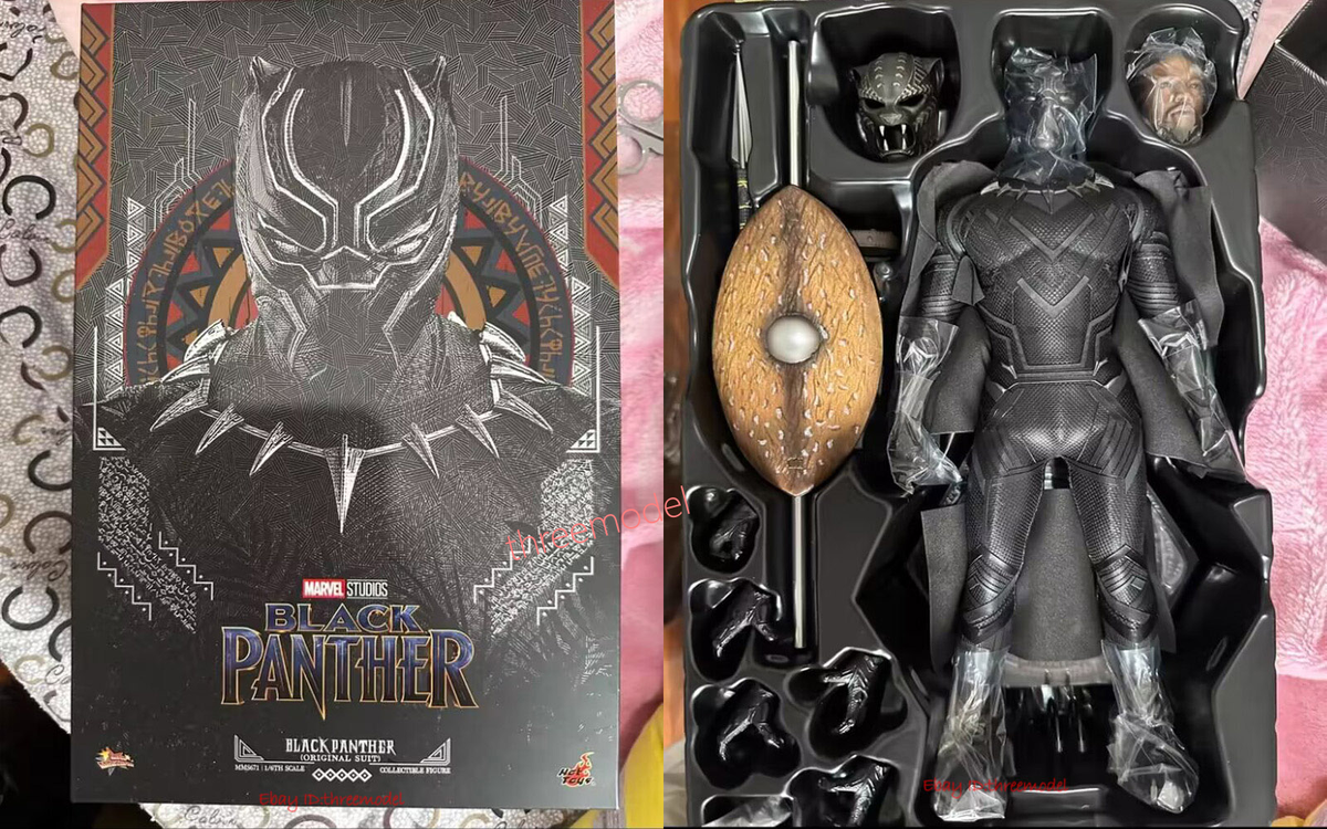 Hottoys MMS671 1/6 Black Panther Original Suit Collectible Hottoys MMS671 1/6 Black Panther Original Suit Collectible