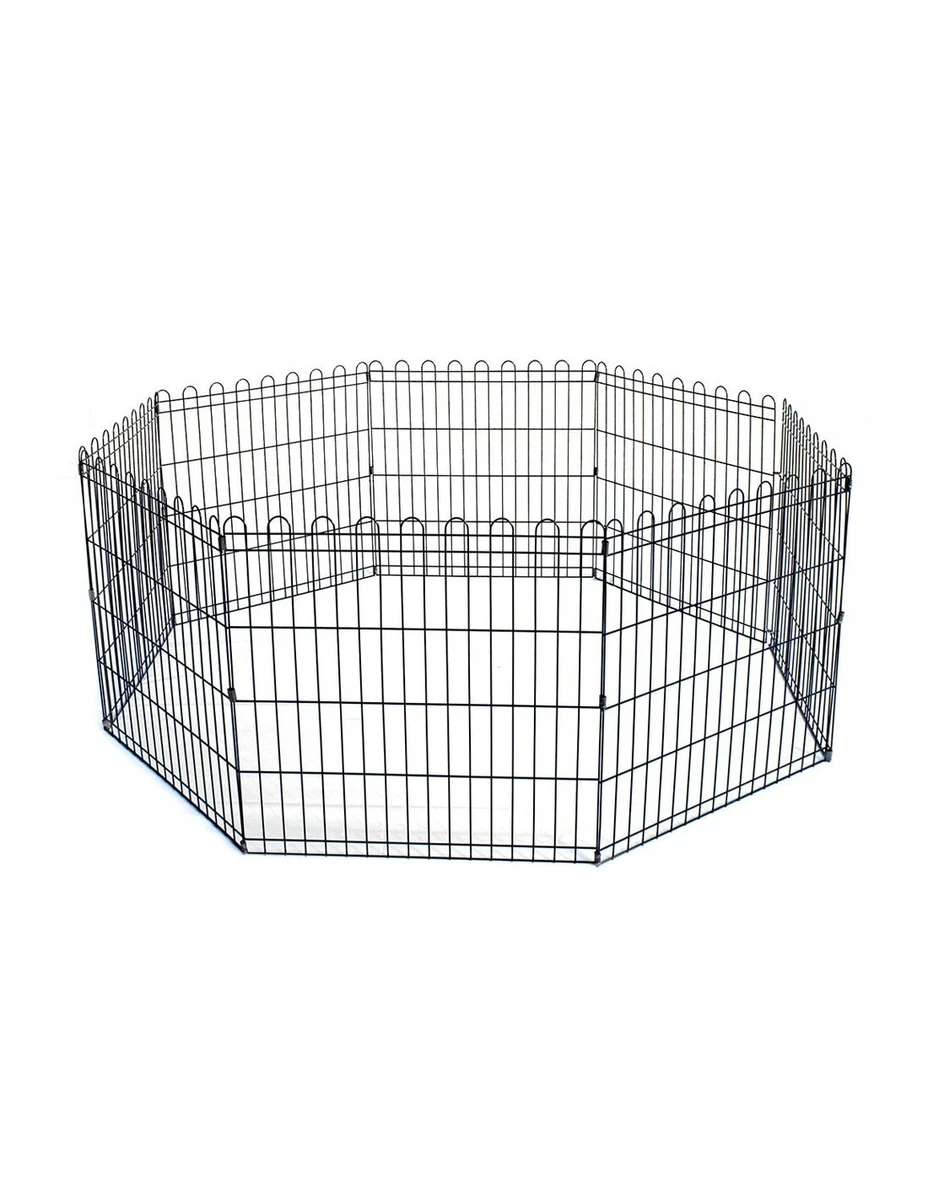 Recinzione Decorativa Da Giardino In Ferro, 5 Pannelli 61x61 Cm, Totale