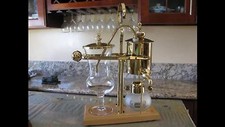 Macchina da caffè sottovuoto a sifone (caffettiera reale belga) scatola aperta e utilizzare una volta