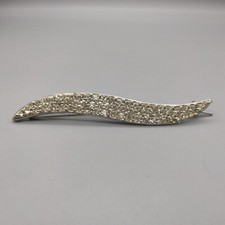 Crystal Rhinestone Hair Barrette Bridal Wedding Formal Vintage BEN-HUR c 1960's