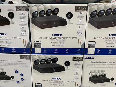 Lorex 12 Channel 4K 2TB Fusion DVR Camera Security System w