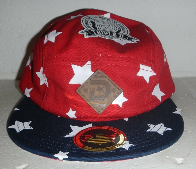 City of Dallas Logo Flag 5Panel Red Blue White Baseball Hat Cap Triple