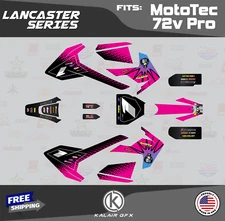 Graphics Kit for MotoTec Pro 72v (All Years) Lancaster Series - MAGENTA