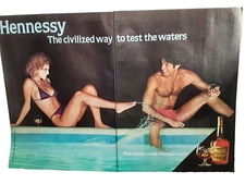 1985 Hennessy Cognac Most Civilized Spirit Original Print Ad vintage 80s