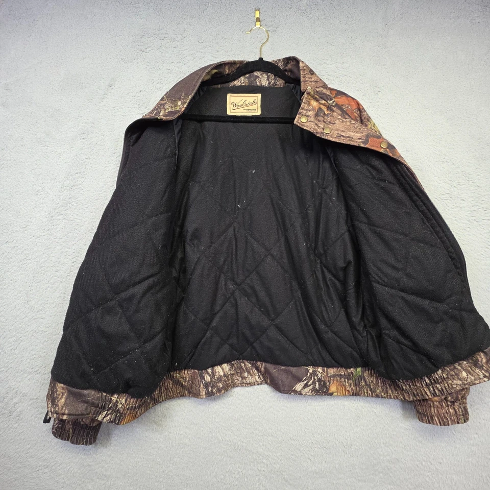 Woolrich Jacket Mens 3XL Zip Up Camo Quilted Lined Outdoor Guide Hunting Sports - Image 4 of 4