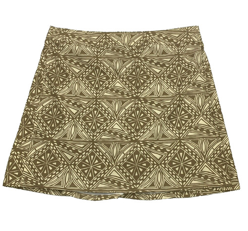 Ripskirt Hawaii Wrap Skirt Length 2 Adjustable Cover Up Brown Tan Pattern XL