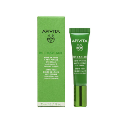 APIVITA Bee Radiant Eye Cream For Aging Signs & Relaxed Face With White