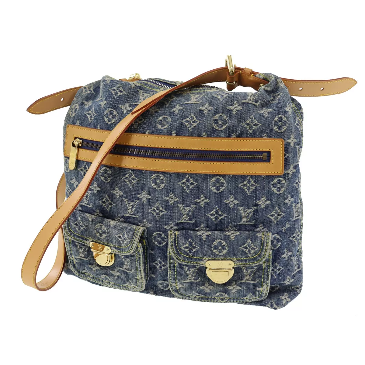 LOUIS VUITTON DENIM BAGGY GM SHOULDER BAG