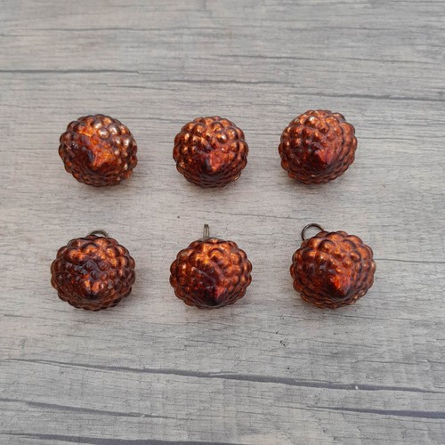 De colección bronce pintado cebolla vidrio tapa hierro estilo bola adorno árbol de Navidad 6 piezas - Imagen 3 de 8