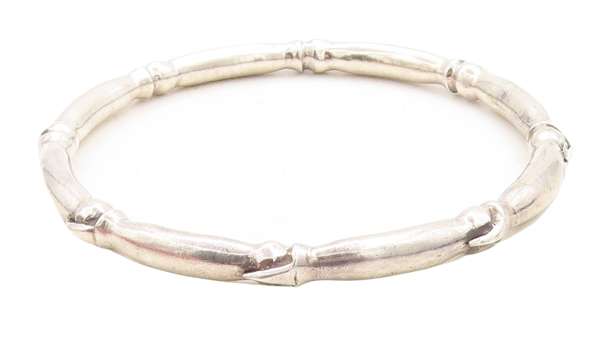 925 Sterling Silver Vintage Shiny Bird Claw Pattern Bangle 925 Sterling Silver Vintage Shiny Bird Claw Pattern Bangle