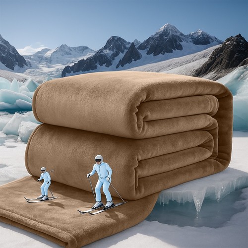 Summer Quilt Fleece Blanket Dual Side Blankets Healthy Sleep for Cool Nights - Picture 4 of 97