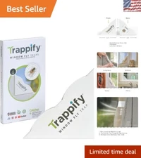 Elegant Window Fly Traps: Disposable Adhesive Strips – 4-Pack Indoor Solution