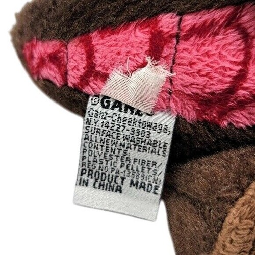 Webkinz Cocoa Dinosaur Plush Brown Red 9" Soft Stuffed Animal Spikes & Dots - Picture 9 of 10