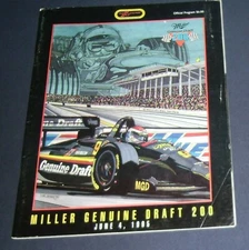 1995 Milwaukee Mile Miller Genuine Draft 200 Indy Car Program