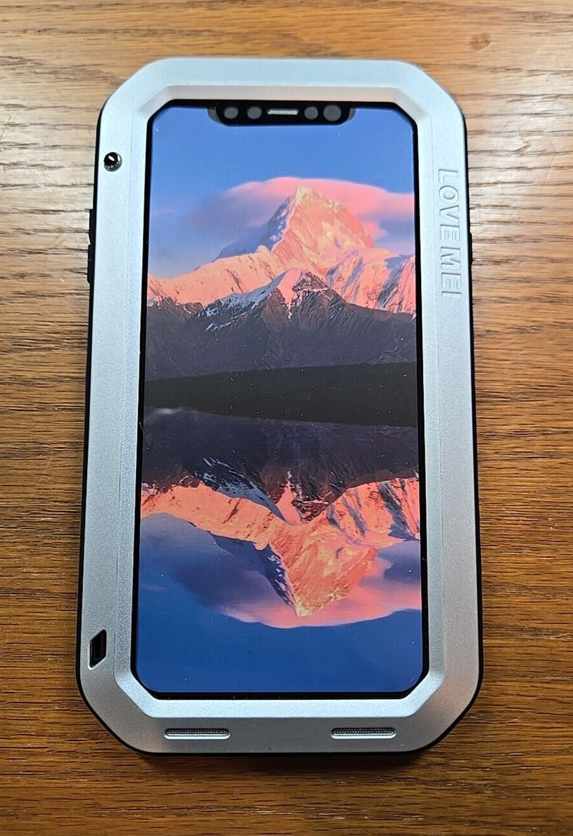 LOVE MEI Waterproof Metal Hybrid Case Screen Cover For iPhone XS