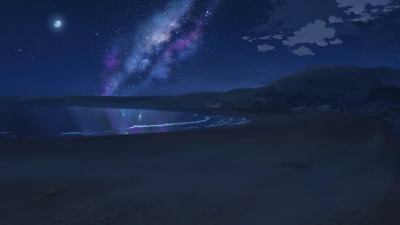 Landscape 5 centimeters per second anime stars Custom Gaming Mat Desk