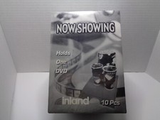 Inland 10 Pack Black Single Standard 14mm DVD Cases / Boxes Part  02865N