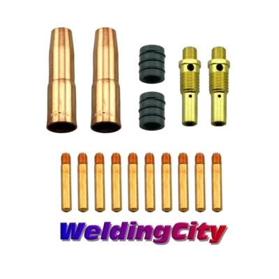 WELDINGCITY® MIG Welding Gun Kit .035" for Lincoln 200/250 Tweco #2 Tip-Diffuser-Nozzle | M7
