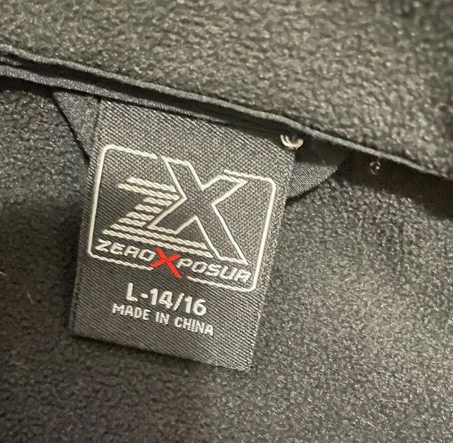 Chaqueta ZeroXposur Soft Shell Gris Cremallera Completa Resistente al Viento al Agua Juvenil Talla L 14/16 Foto 2 de 4