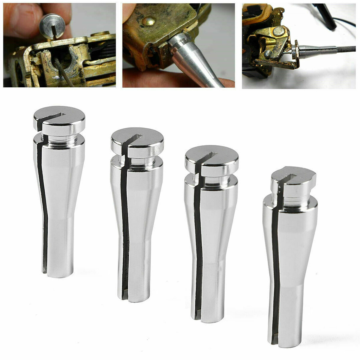 4 Ends Door Handle Latch Lock Cable Repair Kit For Ford F150 F250 F