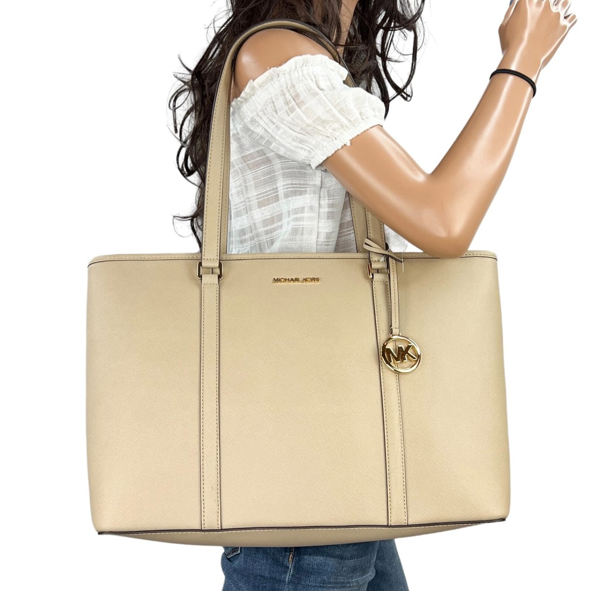 Michael Kors Sady Large Multifunctional Tote Bag Bisque Michael Kors Sady Large Multifunctional Tote Bag Bisque