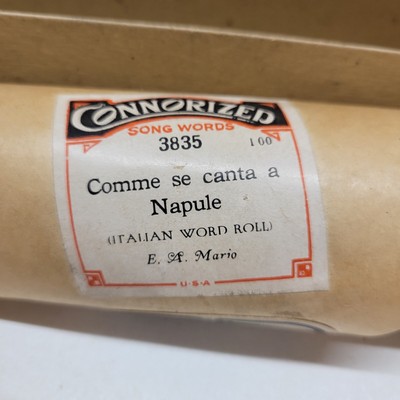 Connorized Piano Roll ~ Song Words 3835 ~ Comme se canta a Napule