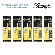Sharpie Peel-Off China Markers, White (SAN2060) Pack Size: 60