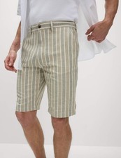 Marks & Spencer Mens Stone/Khaki Linen Medium All Purpose Shorts - M&S