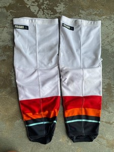 CCM Edge Pro Stock Hockey Socks Firebirds w/ Kevlar Backing Large 73491