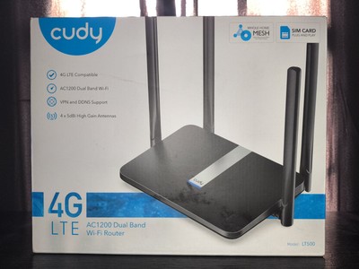 Cudy AC1200 Dual Band 4G LTE Modem WiFi Router 1200Mbps Mesh LT500