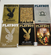 Playboy Sonderausgaben 6x  2004, 2005, 2007, 2008, 2012, 2015