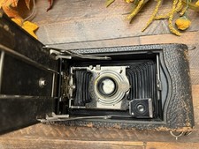 Antique Pat. 1914 Kodak No.3-A Folding Pocket Autographic Camera w/ Case